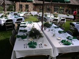 Long Tables That You Can Rent For Your Special Event A Way You Can Decorate Your Table Setting Using Our 4 6 Or 8 Table Arrangements Long Table Wood Beds