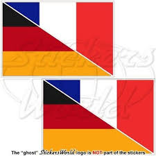 Le drapeau d'allemagne est composé de triband horizontal, noir, rouge et jaune. Allemagne France Allemand Francais Drapeau 100mm Vinyle Autocollant X2 Eur 4 86 Picclick Fr