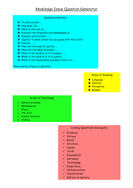 Knowledge Issue Question Generator