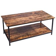 Ironck Industrial Coffee Table For Living Room Tea Table With Storage Shelf Wood Look Accent Furniture W Coffee Table Industrial Coffee Table Living Room Table