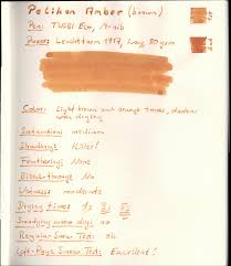The color is somewhere between orange and brown on the color spectrum, and it often presents with hints of copper. Pelikan Edelstein Amber Brown Ink Review Scrively Note Taking Writing