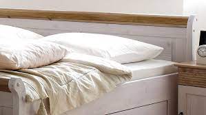 In der lieferung sind enthalten: Bett Oslo Doppelbett Aus Kiefer Massiv Weiss Antik 200x200 Cm