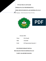 Perawat langsung merespons dengan menangani pasien dengan mengganti kapas. Dwi Jayanti 19121090 Makalah Issue Legal Dan Tantangan Dalam Praktik Keperawatan