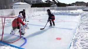 Determine exactly where your backyard ice rink will be built, and prepare the ground surface in that area. Ice Rink Liner Tarps In 2020 Ice Hockey Rink Backyard Hockey Rink Backyard Ice Rink