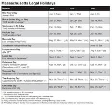 This material may not be published, broadcast, rewritten, or redistributed. Legal Holidays As Recognized By The State Of Massachusetts Brookline Ma Official Website