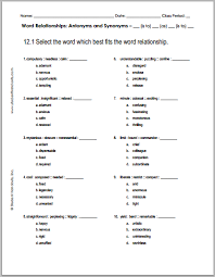 12 1 Word Relationships Worksheet Free To Print Pdf File Word Relationships Relationship Worksheets Spelling Worksheets