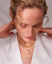 Kendra Scott Krista Gold Statement Necklace in White Mix