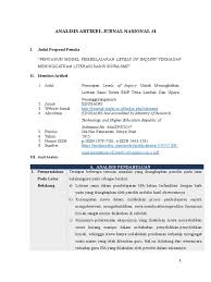 Get a resume in 15 minutes. Analisis Artikel Jurnal Nasional Dan Internasional Pdf