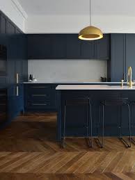 Kitchen Sarah Healy Design We Went With Dulux Oolong In Matte 2 Pak In The End And It S The P Country Kitchen Designs Blue Kitchen Cabinets Kitchen Interior