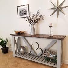 Rustic Console Entryway Table Entryway Table Decor Rustic Consoles Rustic Console Tables