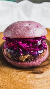Perfectly Purple Burger Recipe Burger Food Purple Food