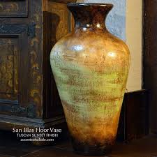 San Blas Large Floor Vase Tuscan Decorating Rustic Floor Vase Large Floor Vase
