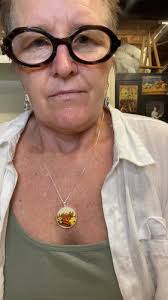 Royal Tudor Ware Barker Brothers vintage china, round 'autumn colours'  pendant