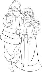 Maybe you would like to learn more about one of these? Santa And Mrs Claus Waving Hands For Christmas Coloring Page Vector Illustration C Lironpeer 5334303 Stockfresh