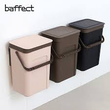 Garbage Box Trash Bin Cabinet Door Hanging Storage Portable Plastic Kitchen Wall Mounted Debris Box Trash Bin Dust Kitchen Trash Cans Trash Can Hanging Storage