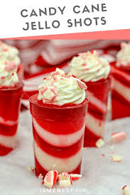 Candy Cane Jello Shots Recipe Jello Shot Recipes Thanksgiving Desserts Kids Thanksgiving Desserts