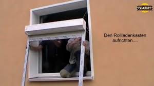 Wenn die maße stimmen, ist der einbau nicht schwer foto Foeldessy Rollladen Fertigelemente Selber Einbauen Youtube