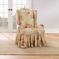 Surefit Home Decor Ballad Bouquet Wing Chair Slipcover Kohls In 2020 Slipcovers For Chairs Wingback Chair Slipcovers Wing Chair