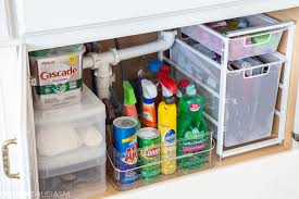 declutter your under sink storage