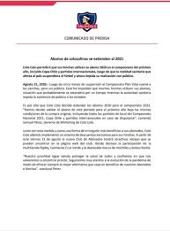 Lionel messi de argentina y eduardo vargas de chile fueron los anotadores. Hinchas De Colo Colo Podran Ocupar Sus Abonos Hasta 2021