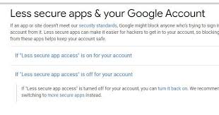 When an app needs to sign in to your google account, there are two primary ways to do so — securely with an oauth token or directly with your username and password. Enable Less Secure App Access In Your Google Account In 2020 Google Account Accounting Security