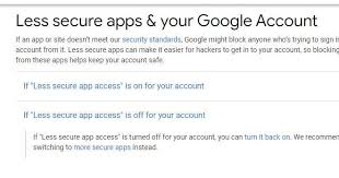 When an app needs to sign in to your google account, there are two primary ways to do so — securely with an oauth token or directly with your username and password. Enable Less Secure App Access In Your Google Account In 2020 Google Account Accounting Security