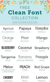 Free Font Collection Clean Fonts Journey With Jess Inspiration For Your Creative Side Graphic Design Fonts Clean Fonts Typography Fonts