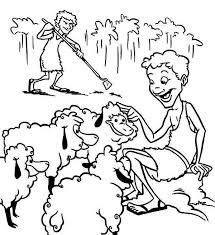Feel free to print and color from the best 39+ cain and abel coloring page at getcolorings.com. Abel Taking Care Of His Sheeps In Abel And Cain Coloring Page Coloring Sky Cain And Abel Bible Coloring Pages Coloring Pages