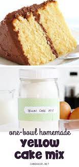 Homemade Yellow Cake Mix Vanilla Cake Mix Recipes Cake Mix Recipes Homemade Dry Cake Mix Recipe