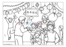 Show your kids a fun way to learn the abcs with alphabet printables they can color. Chinese New Year Gifts Colouring Page