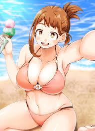 Ochakos beach selfie (aciashi) [My Hero Academia] : rrule34