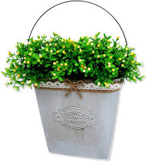 Above all, let outdoor wall art bestow a little ornamental flair on your exterior spaces. Buy Tokrich Farmhouse Wall Planter Decor Wall Hanging Planter Galvanized Metal Vase Farmhouse Indoor Outdoor Metal Flat Bucket Retro Rustic Wall Decor Greenery Not Included Online In Turkey B088k1b78n