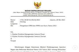 Berisi video mengenai informasi bahwa pelaksanaan seleksi cpns dan pppk di tahun 2021 akan mundur, tidak sesuai dengan rencana awal karena banyaknya hal. Pendaftaran Seleksi Cpns Dan Pppk 2021 Resmi Diundur Bkn Keluarkan Surat Keputusan Baru Apa Isinya Semua Halaman Grid Hot