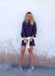 15 Ways To Wear Checkered Vans Slip On Sneakers Womens Casual Outfits Plaid Shoes Outfit Fashion