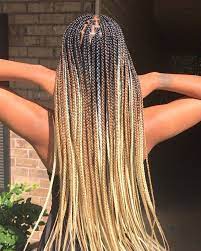 Antarnesha Blue S Instagram Video I Love A Good Color Mix Ombre Box Braids Braid Hair U Braided Hairstyles Blonde Braids Ombre Box Braids
