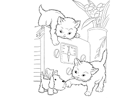 Baby kitten coloring pages are a fun way for kids of all ages to develop creativity, focus, motor skills and color recognition. Animal Printable Baby Kitty Coloring Pages Coloring Tone Coloring Home