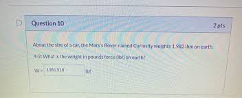 Here's what you need to an artist's rendering of the mars perseverance rover casting off its spacecraft's cruise stage before entering the martian atmosphere.credit. Solved Question 11 5 Pts About The Size Of A Car The Mar Chegg Com
