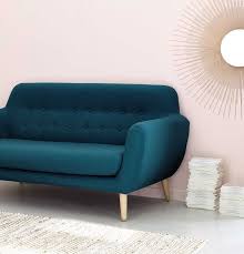 2 3 seater fabric vintage sofa in charcoal grey iceberg maisons du monde retro sofa vintage sofa pink sofa living