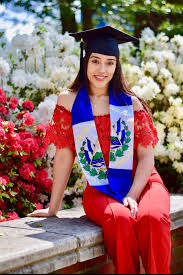 El Salvador Graduation Sash Stole Graduation Sash Graduation Stole Graduation Photoshoot