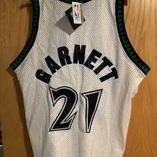 1996 NEW Kevin Garnett Minnesota Timberwolves Starter Authentics Jersey  (WHITE)