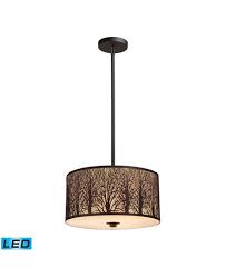 Elk Lighting Woodland Sunrise 3 Light Pendant In Aged Bronze Reviews Home Macy S