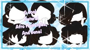 🍥 sorry it took a while for me to findthese hairstyles!! 6 Gacha Club Afro Hairstyles Includes Buns Youtube
