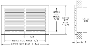 meticulous chart for cfm for floor grill sizers return air