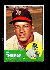 1963 TOPPS #441 LEE THOMAS ANGELS EX E08830