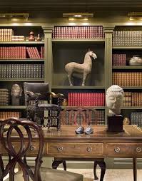 Kathy Abbott S Sophisticated Library Built In Bookcase Painted Bookshelves Home