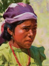 Mueller, Ned (b. 1940) "Indian Girl"