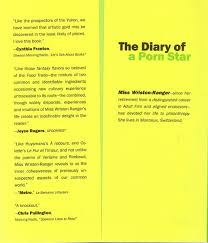 The Diary of a Porn Star by Priscilla Wriston-Ranger: As Told to David  Mamet | eBay