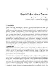 Even if there are various types of hoyer lifts available on the market, they all have the same purpose: Pdf Robotic Patient Lift And Transfer