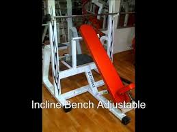 whole list of gym equipment