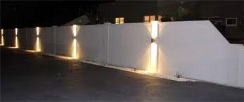 Modular Wall With Lights Wall Lights Exterior Wall Panels Boundary Walls